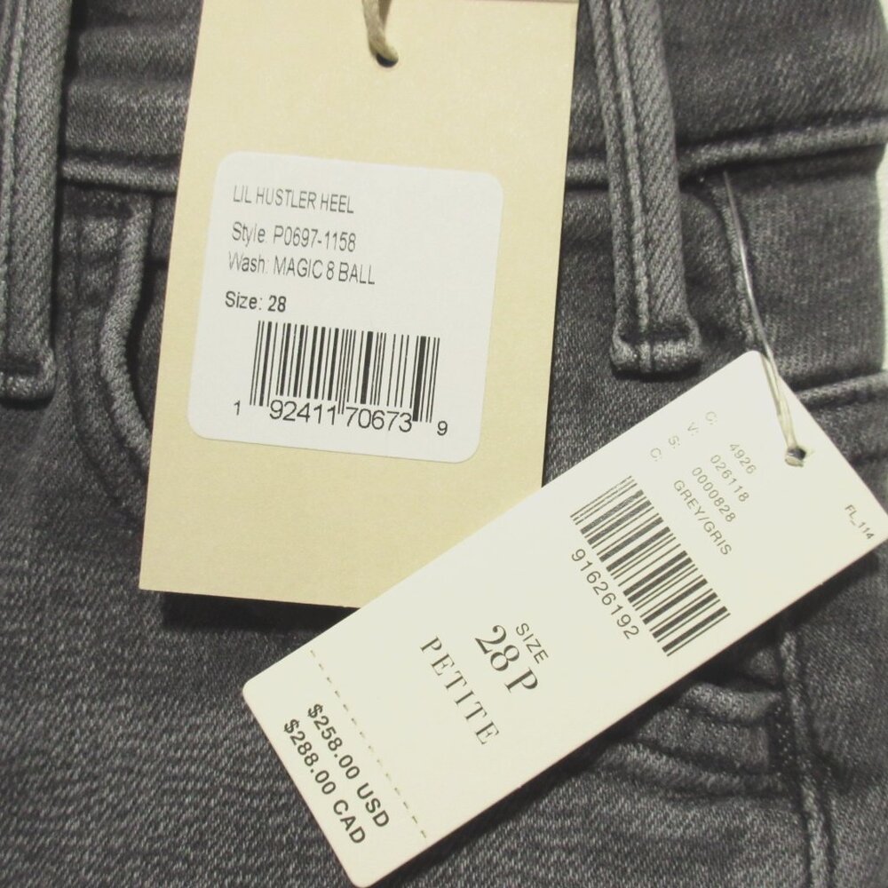 NWT Mother LIL Hustler Heel in Magic 8 Ball High Rise Flare Stretch Jeans 28 - Picture 6 of 10